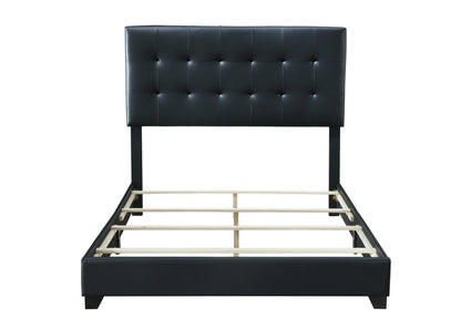 Patrick Queen Bed (Black PU)