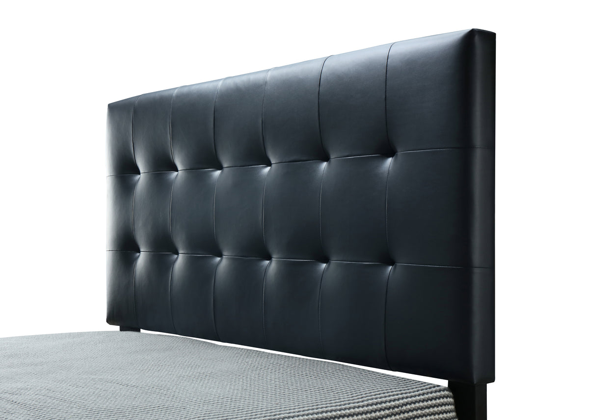 Patrick Queen Bed (Black PU)
