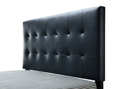 Patrick Queen Bed (Black PU)