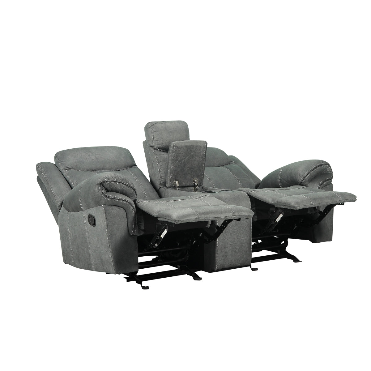 Sorento Reclining Glider Loveseat With Usb And Storage