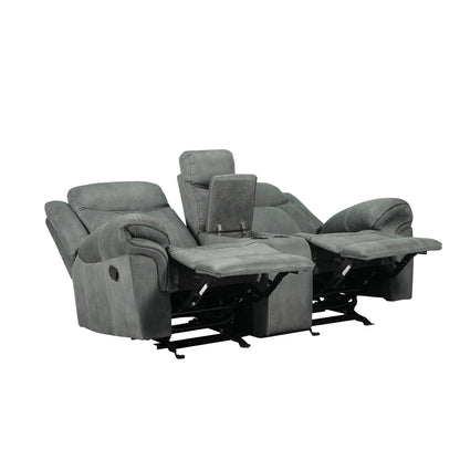 Sorento Reclining Glider Loveseat With Usb And Storage