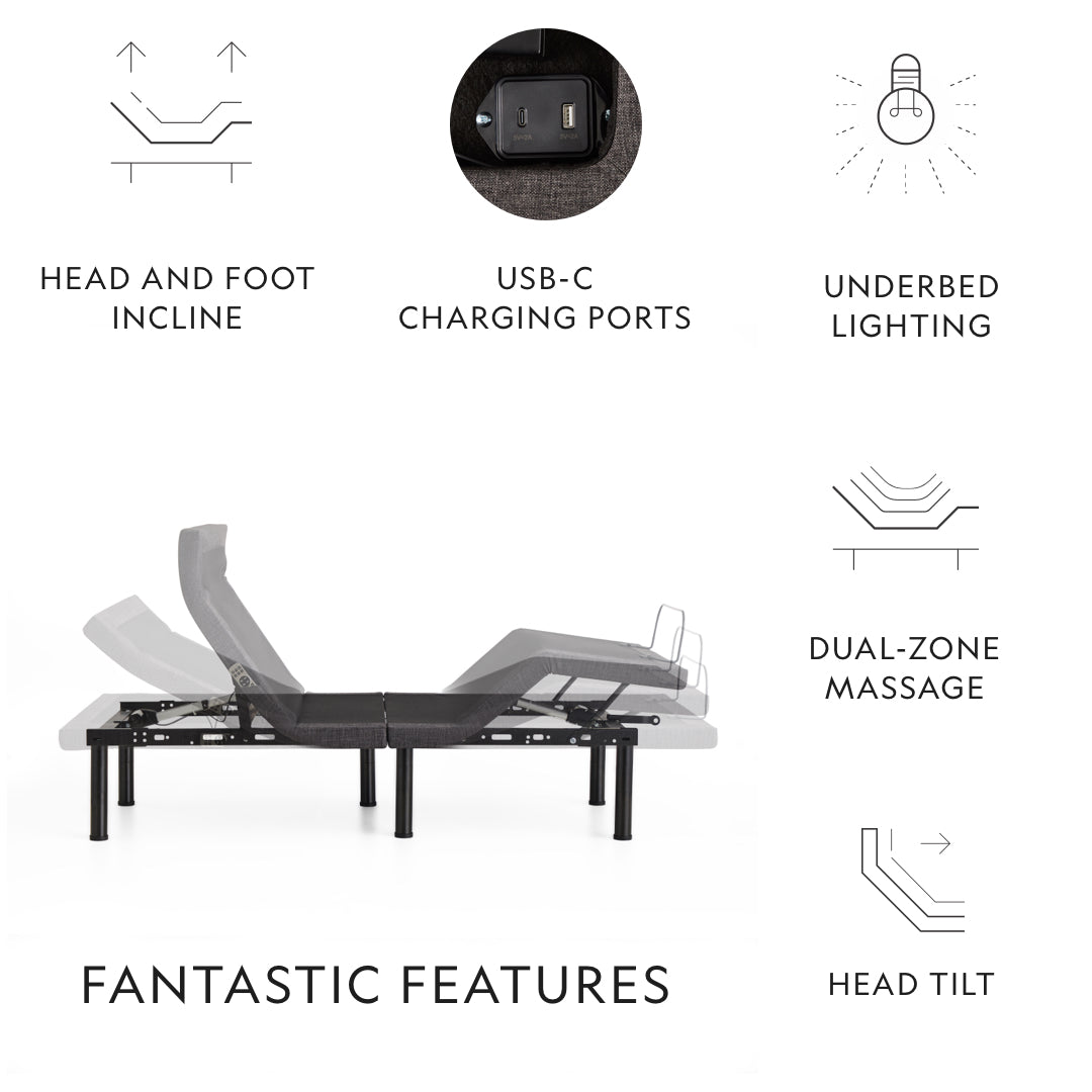 S655 Smart Adjustable Bed Base