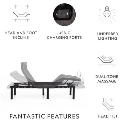 S655 Smart Adjustable Bed Base