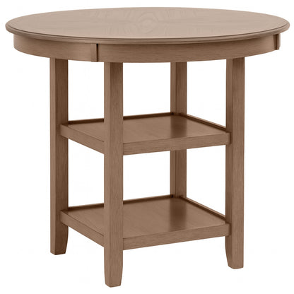 Anya 5 Pc Counter Height Set, Driftwood Finish