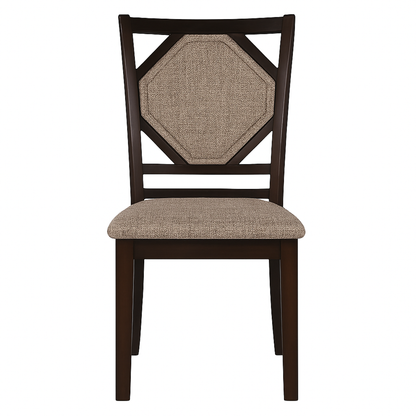 Kaia 5 Pc Dining Set, Midnight Walnut Finish