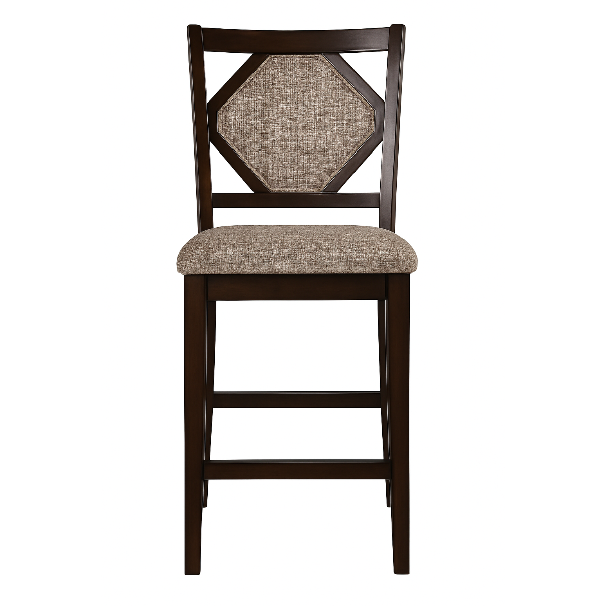 Kaia 5 Pc Counter Height Set, Midnight Walnut Finish
