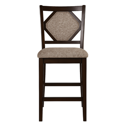 Kaia 5 Pc Counter Height Set, Midnight Walnut Finish