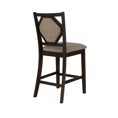 Kaia 5 Pc Counter Height Set, Midnight Walnut Finish