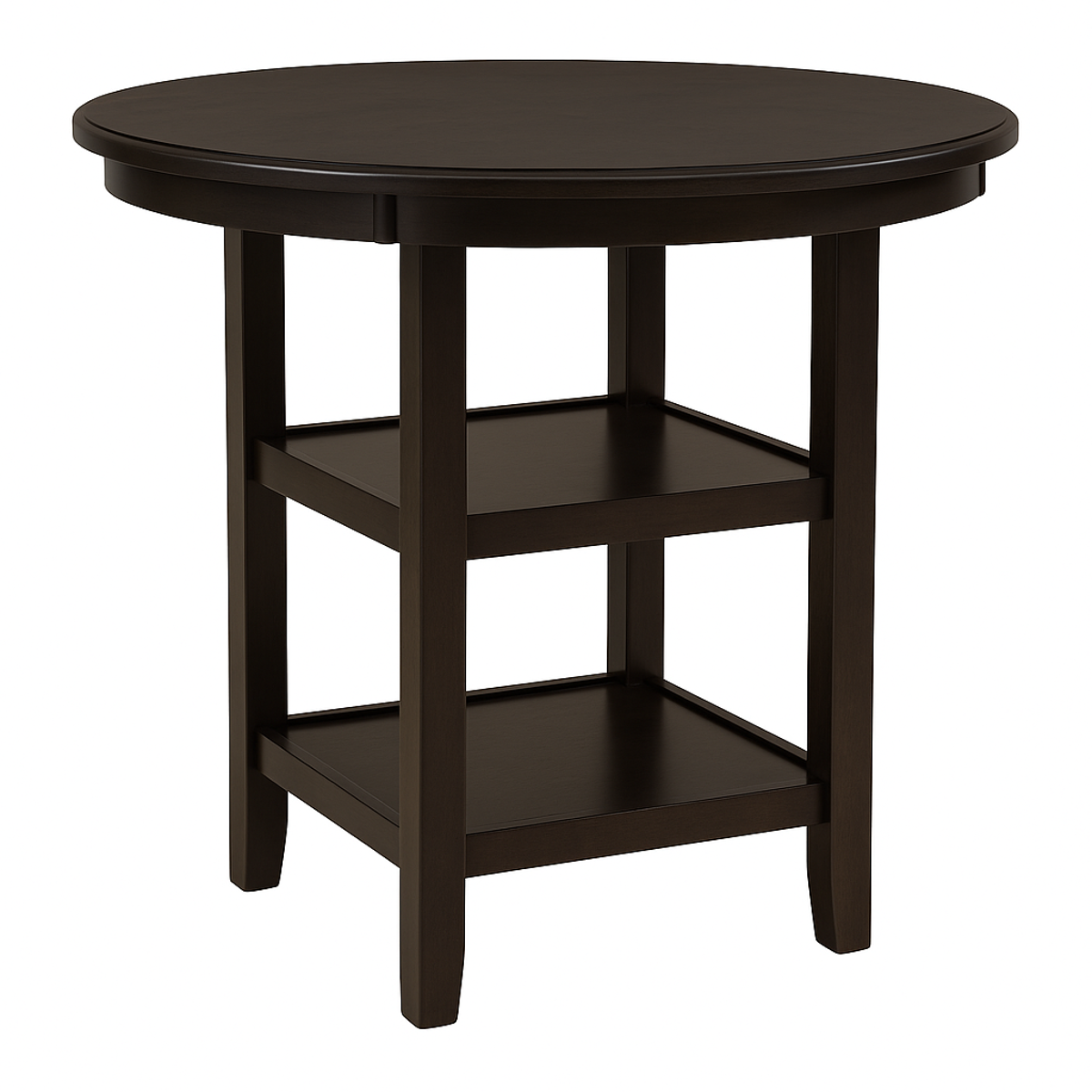 Kaia 5 Pc Counter Height Set, Midnight Walnut Finish