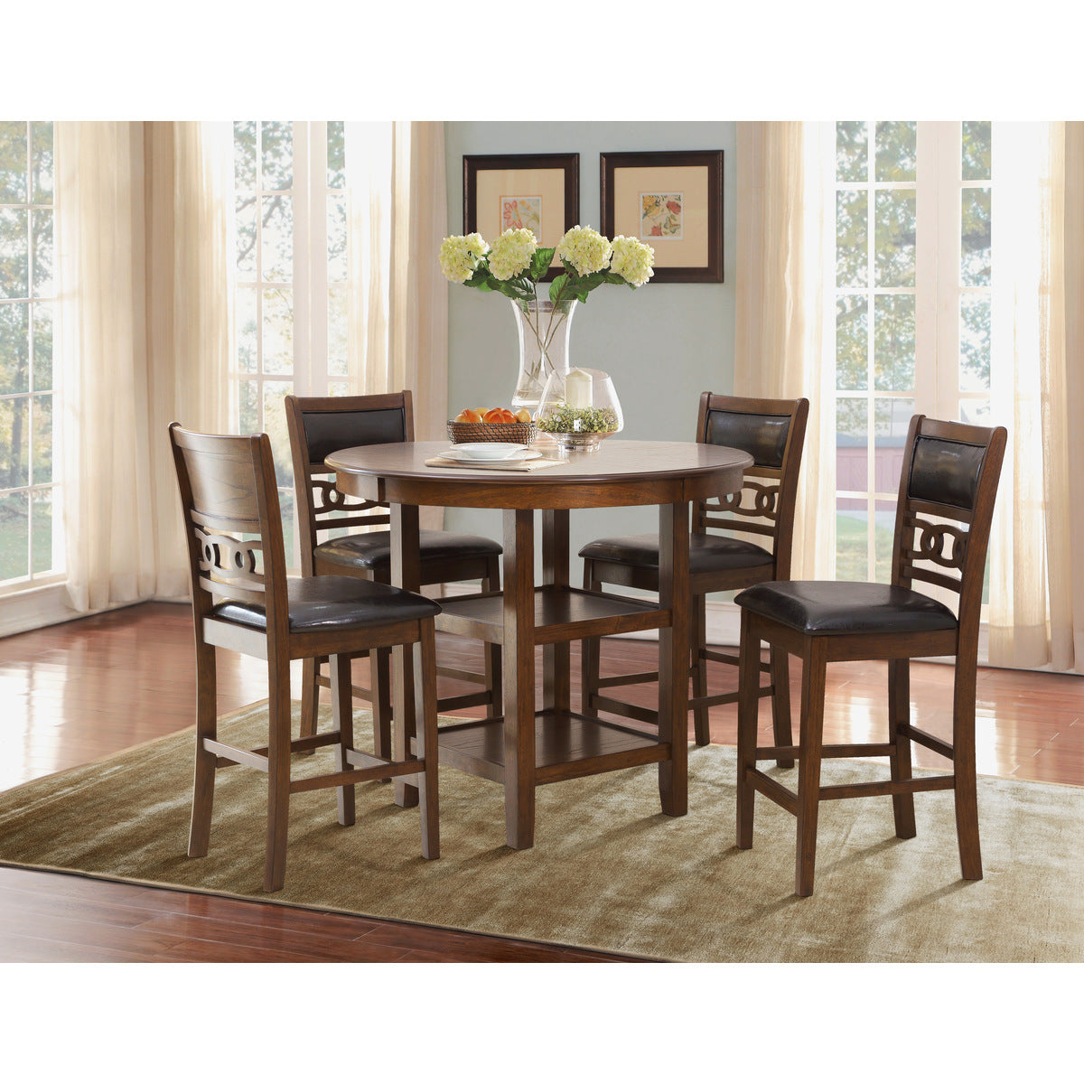 5Pc Pack Counter Height, Brown Mindy