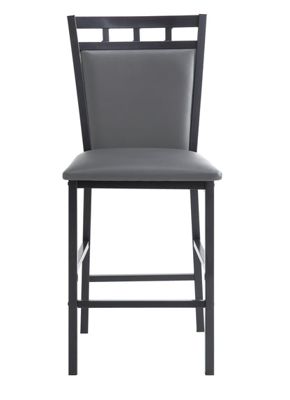 Counter Height Chr, Gray (4 In 1 Box)