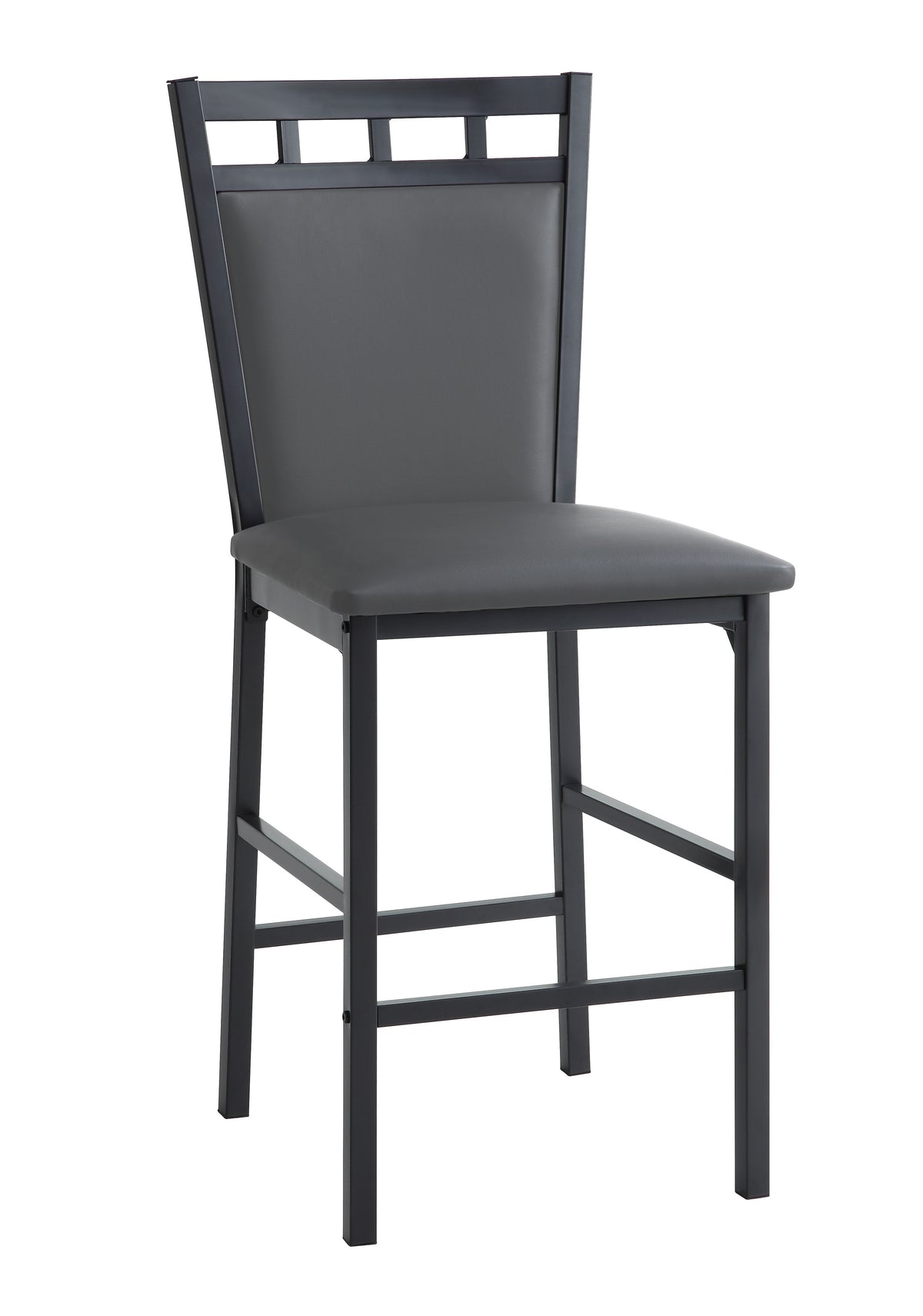 Counter Height Chr, Gray (4 In 1 Box)
