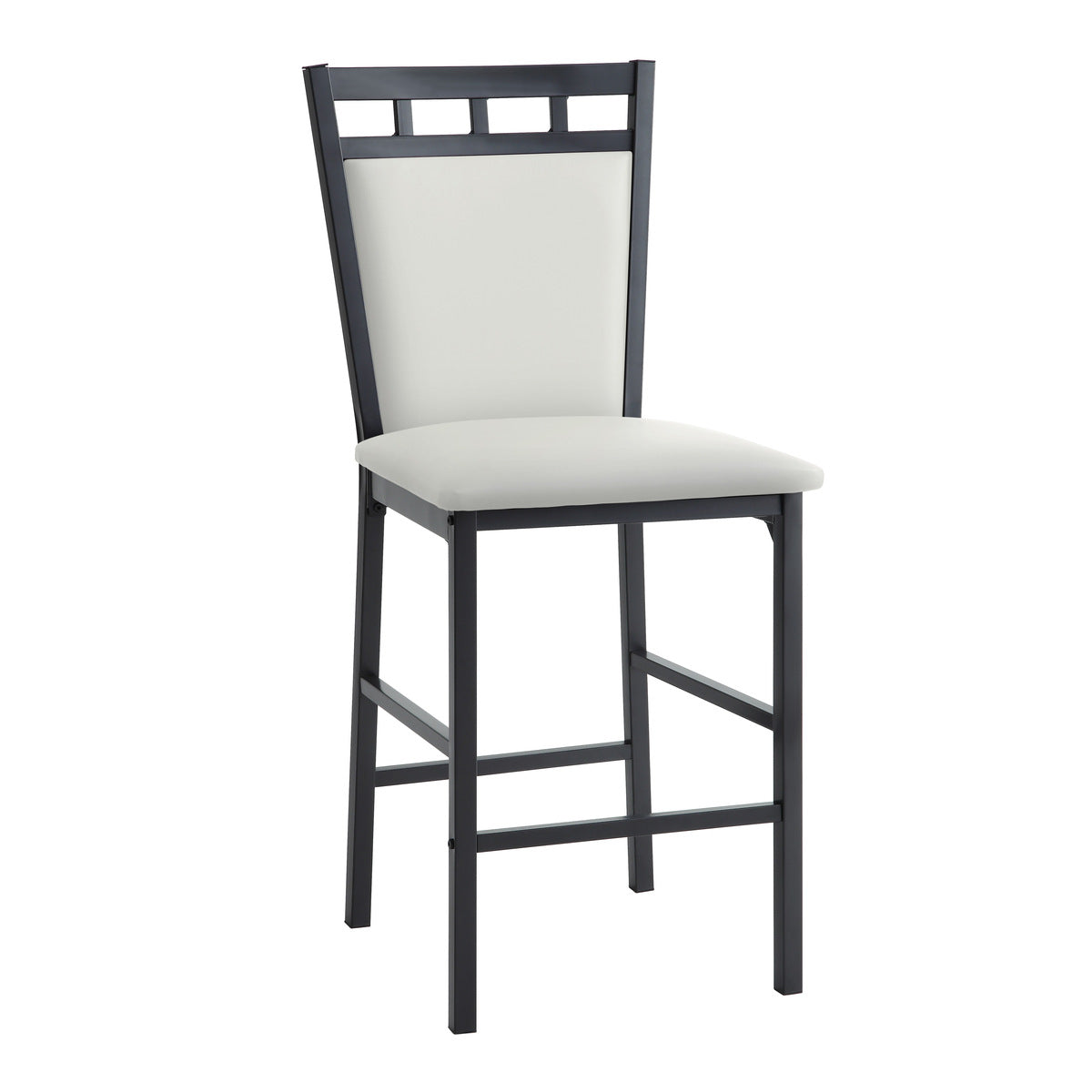 Counter Height Chr, White (4 In 1 Box)