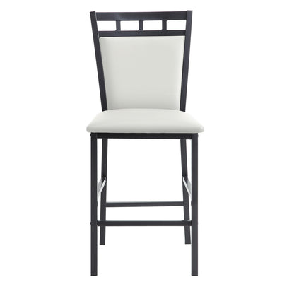Counter Height Chr, White (4 In 1 Box)