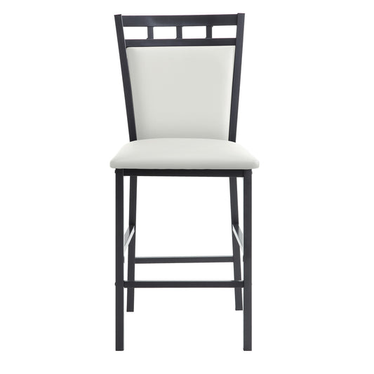 Counter Height Chr, White (4 In 1 Box)