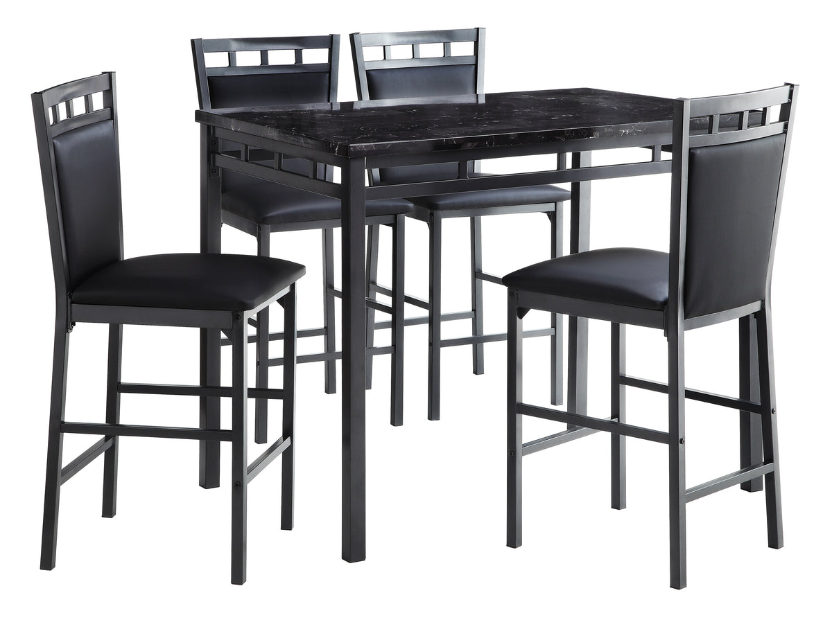 Counter Height Chr, Bk (4 In 1 Box)