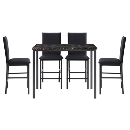 Counter Height Chair, Black (4/Ctn)