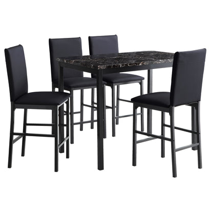 Counter Height Chair, Black (4/Ctn)
