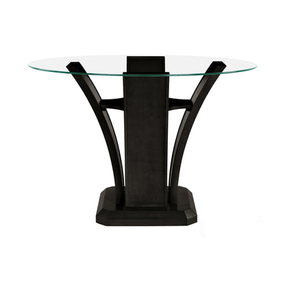 Dalina Counter Height Table, 52" Glass Top