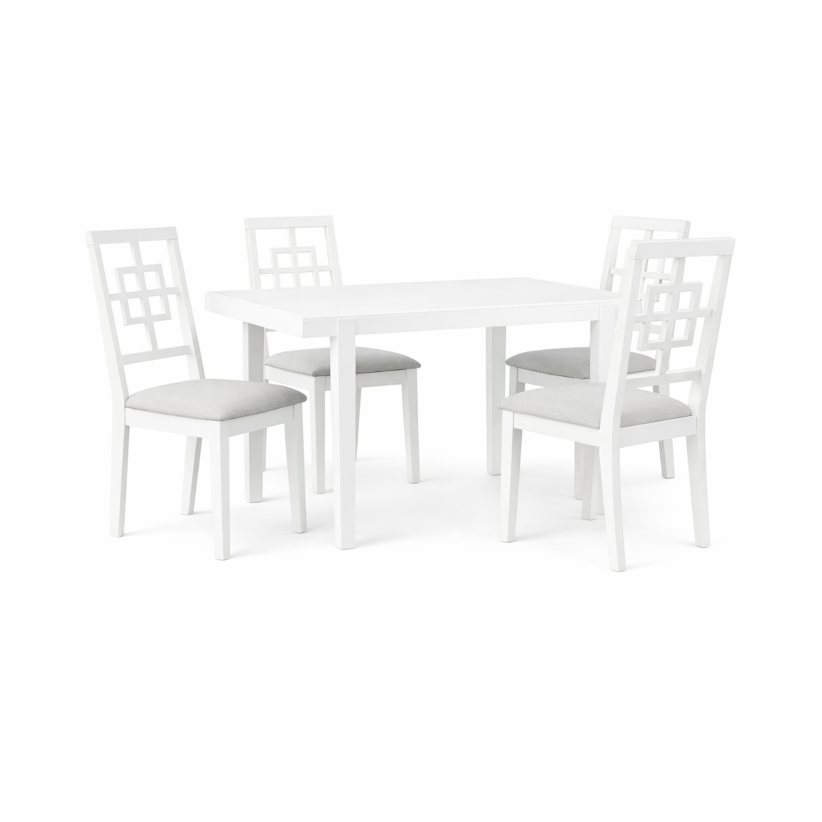 Verra 5-Piece Pack Dinette Set, White