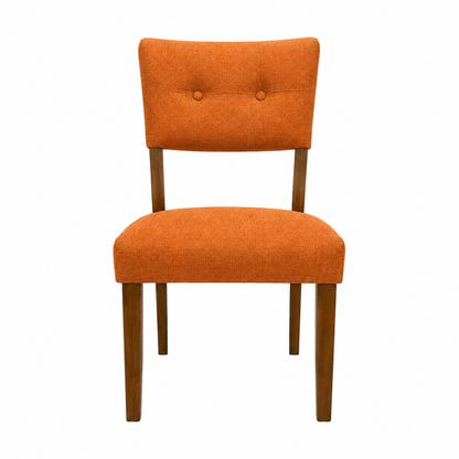 Uphl Dining Chair, Orange Fabric