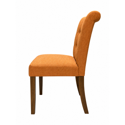Uphl Dining Parson Chair, Orange Fabric