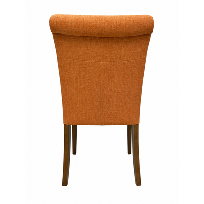 Uphl Dining Parson Chair, Orange Fabric