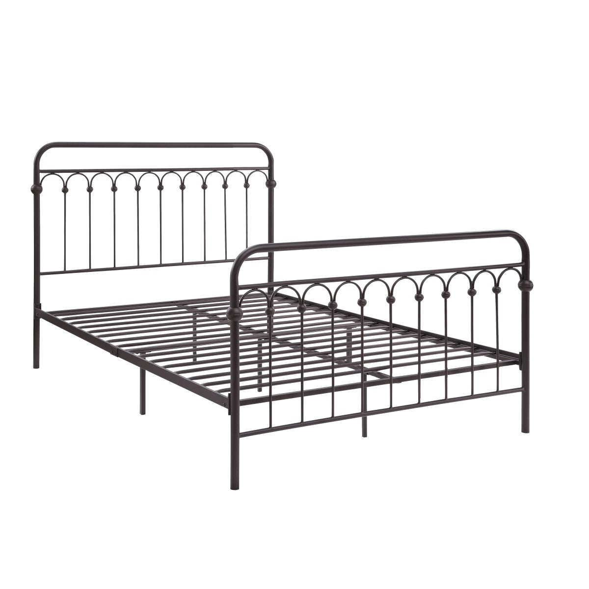 Metal Full Bed, Bronze, 3A