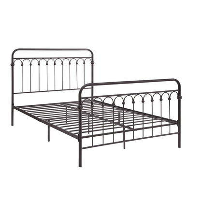 Metal Full Bed, Bronze, 3A