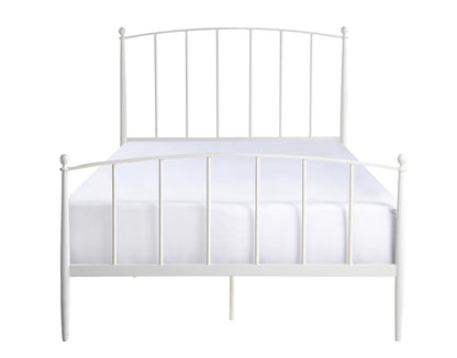 Full Size Metal Bed, White