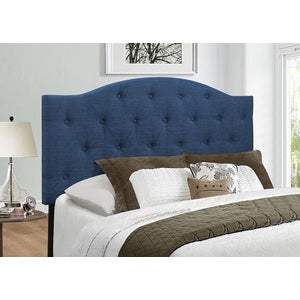 Queen Headboard Only W/Blue Fabric,3A