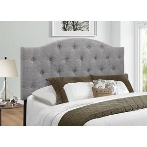 Queen Headboard Only W/Grey Fabri,3A