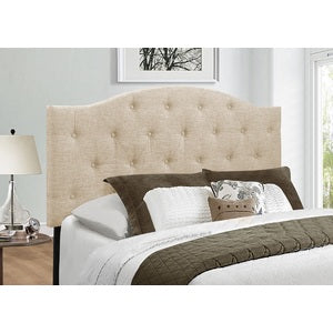 Twin Headboard Only W/Beige Fabric,3A