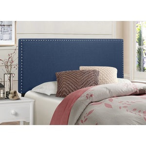 Queen Headboard Only W/Blue Fabric,3A