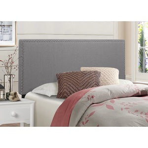King Headboard Only W/Grey Fabric,3A