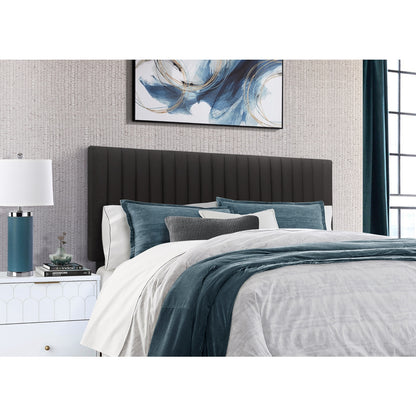 King Headboard In Black Velvet, 3A