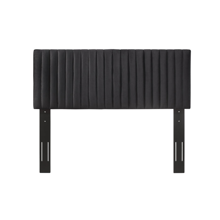 Queen Headboard In Black Velvet, 3A
