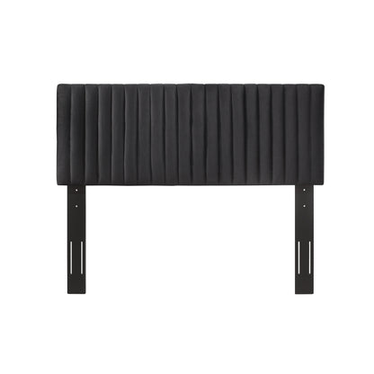 Queen Headboard In Black Velvet, 3A