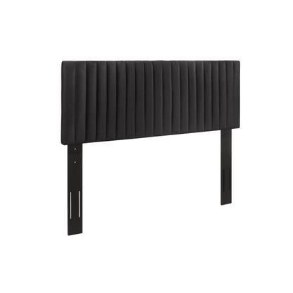 Queen Headboard In Black Velvet, 3A