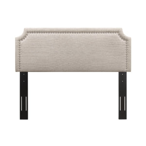King Headboard Only W/Beige Fabric