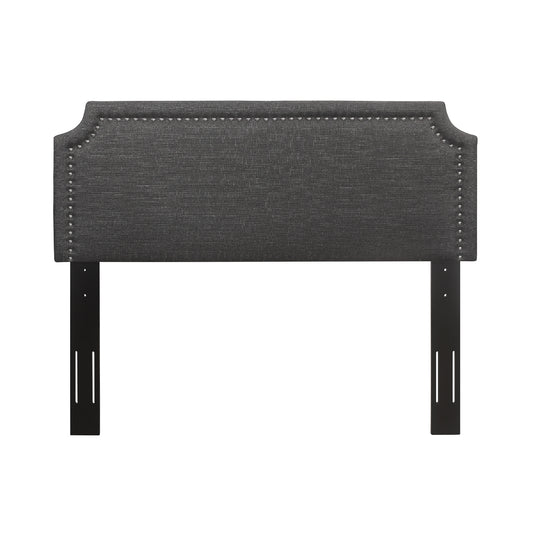 King Headboard Only W/Dark Grey Fabric