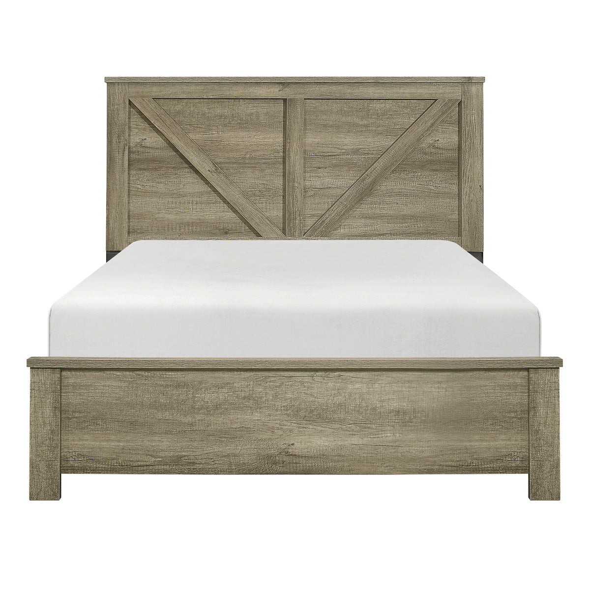 Full Bed, W/4 Slats & 8 Support Legs