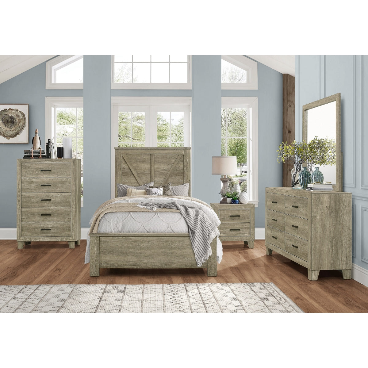 Twin Bed W/4 Slats