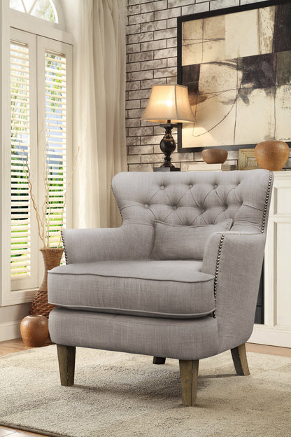 Accent Chair With Kidney Pillow,3A