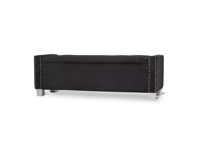 Storage Bench With Black Velvet,3A