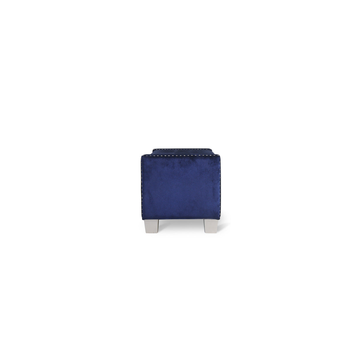 Storage Bench With Blue Velvet,3A