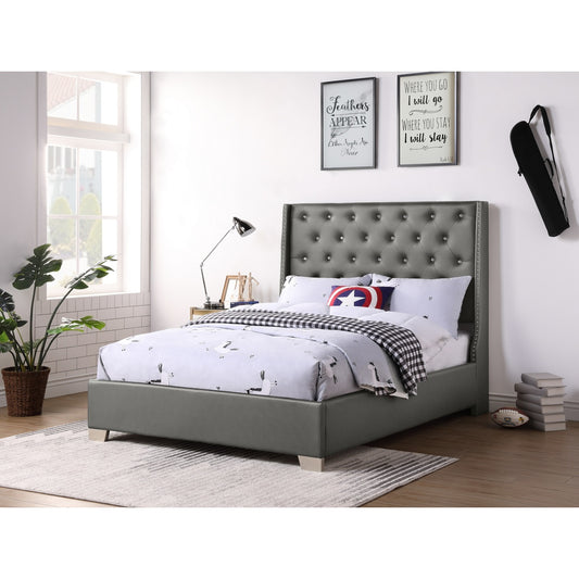 Uphl Pu Bed, Silver