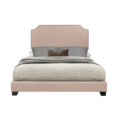 Queen Bed W/Beige Fabric,3A
