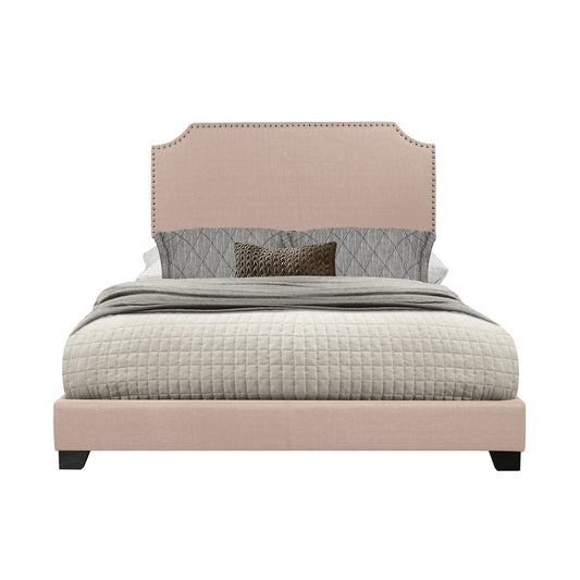 King Bed W/Beige Fabric,3A