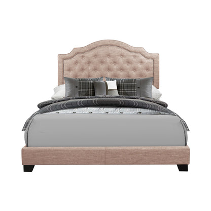 Full Bed W/Beige Fabric